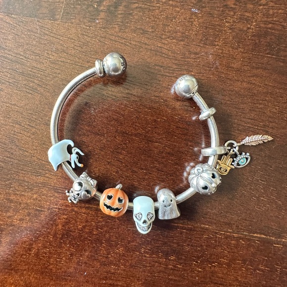 Pandora Halloween bracelet set 💀🎃🖤🧡 - Picture 1 of 2
